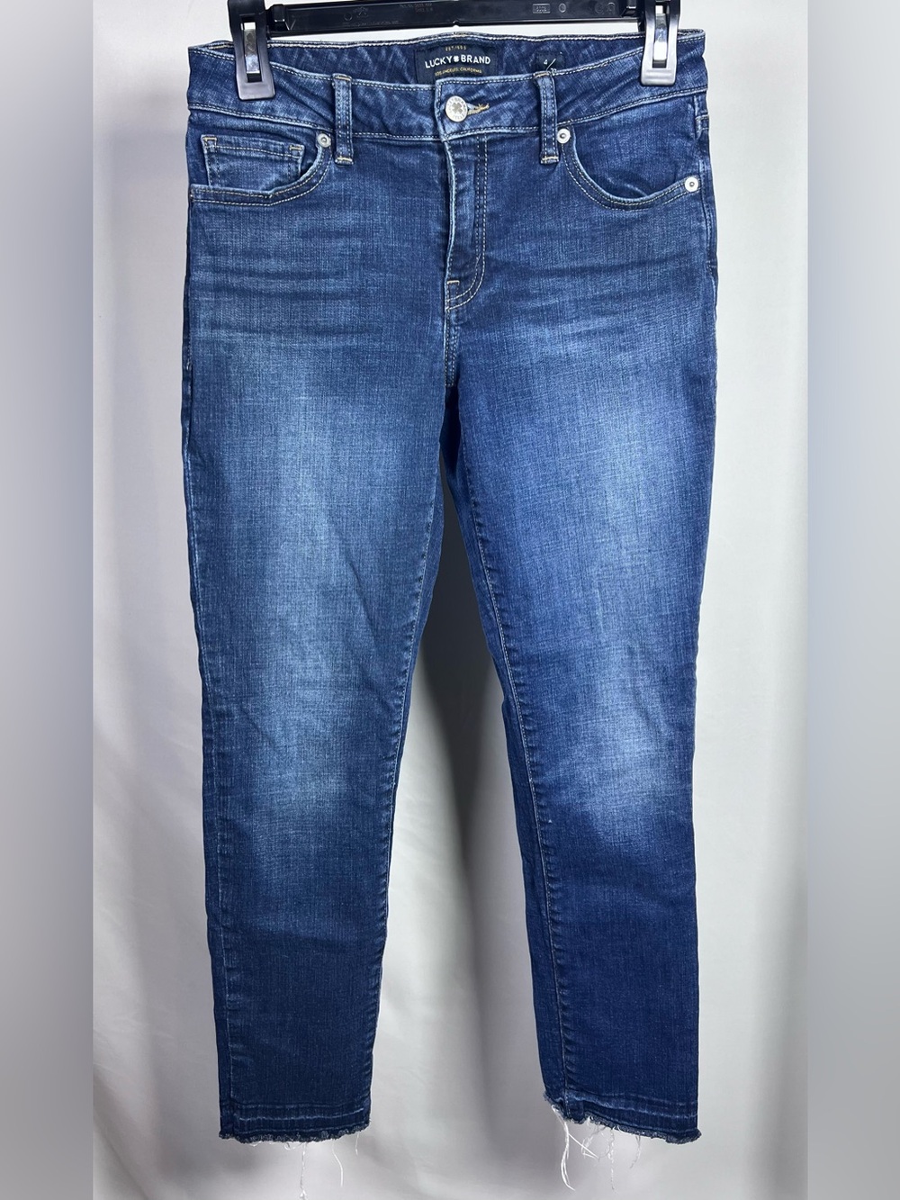 Lucky Brand Women's Lolita Crop Skinny Jeans in Medium Blue Wash - Size 4/27